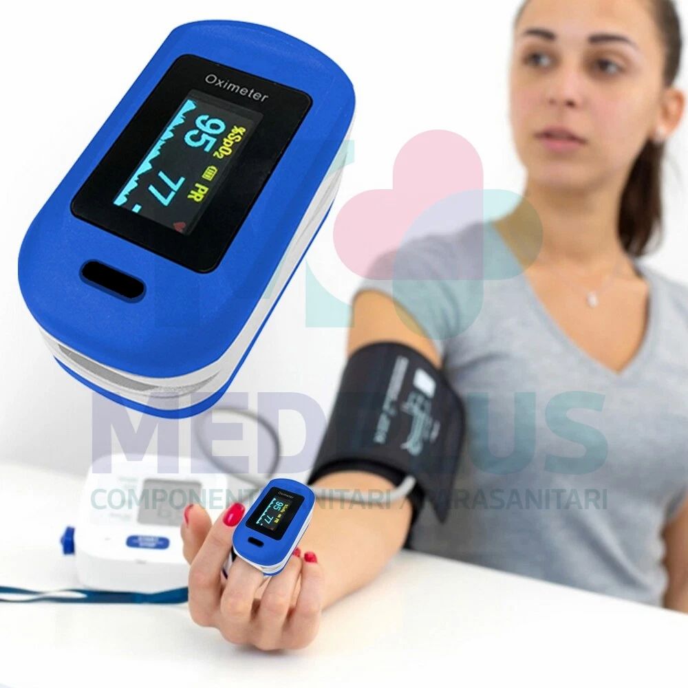 Saturimetro Pulsossimetro Portatile Con Display Misura Battito Cardiaco Ff