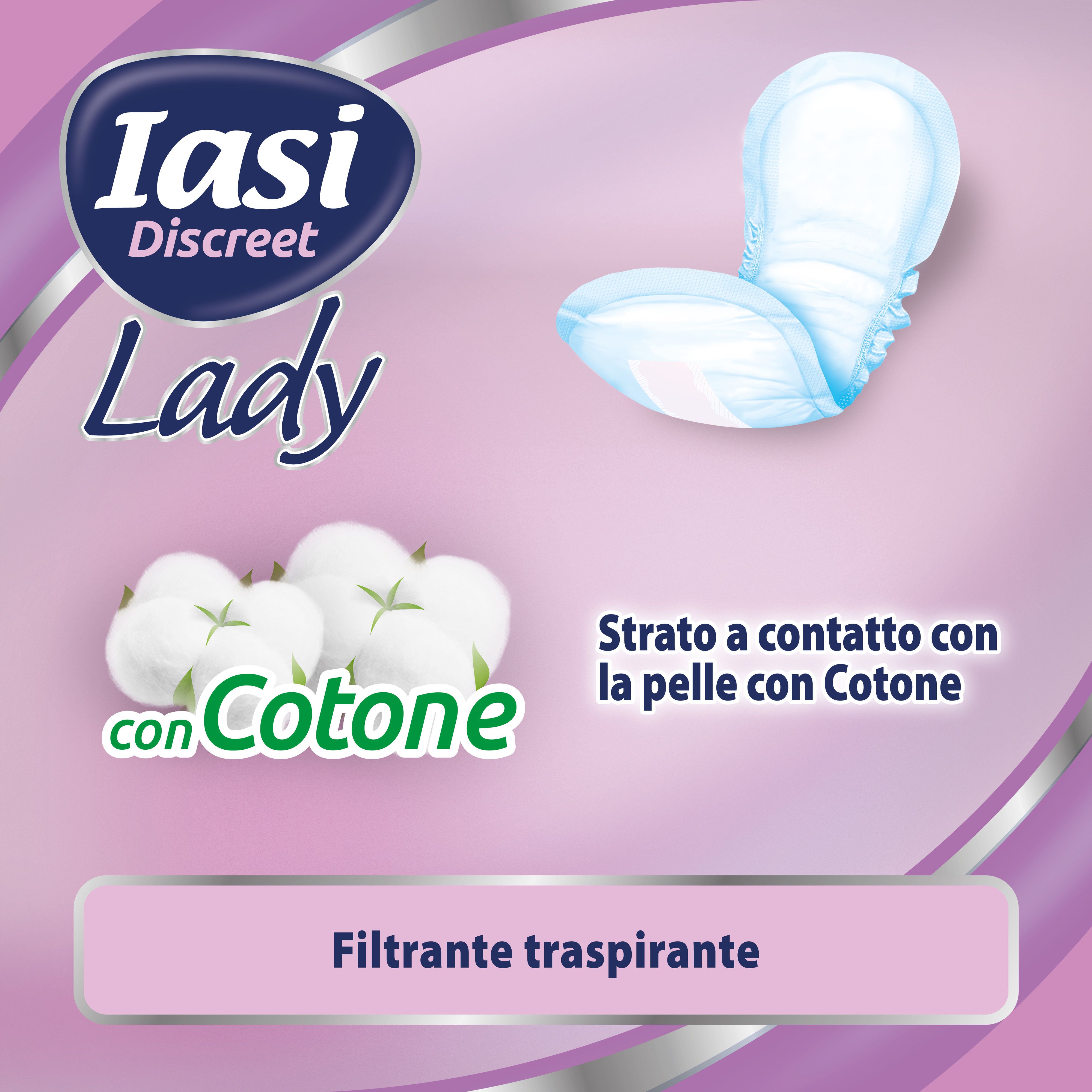 IASI Discreet LADY, Assorbenti per perdite urinarie Femminili Leggere, Taglia Extra, 192 Unità
