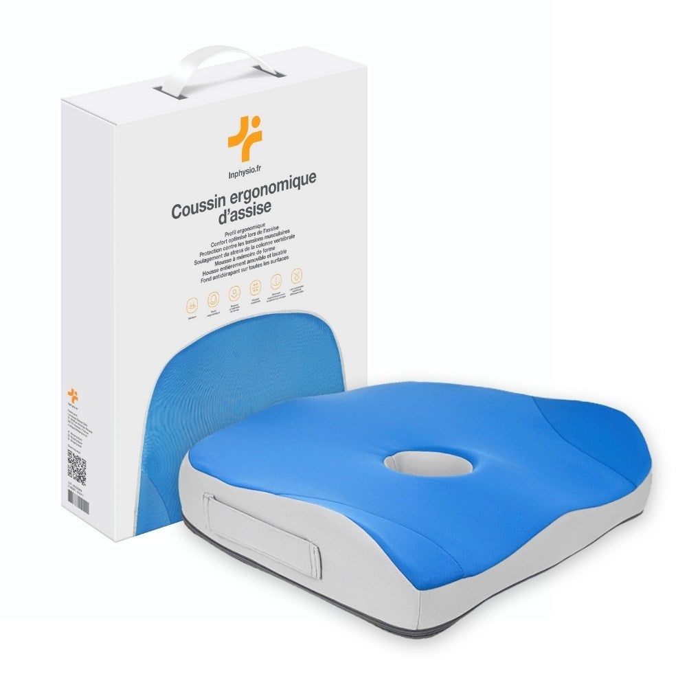 INPHYSIO Cuscino da Seduta Ergonomico, Memory Foam