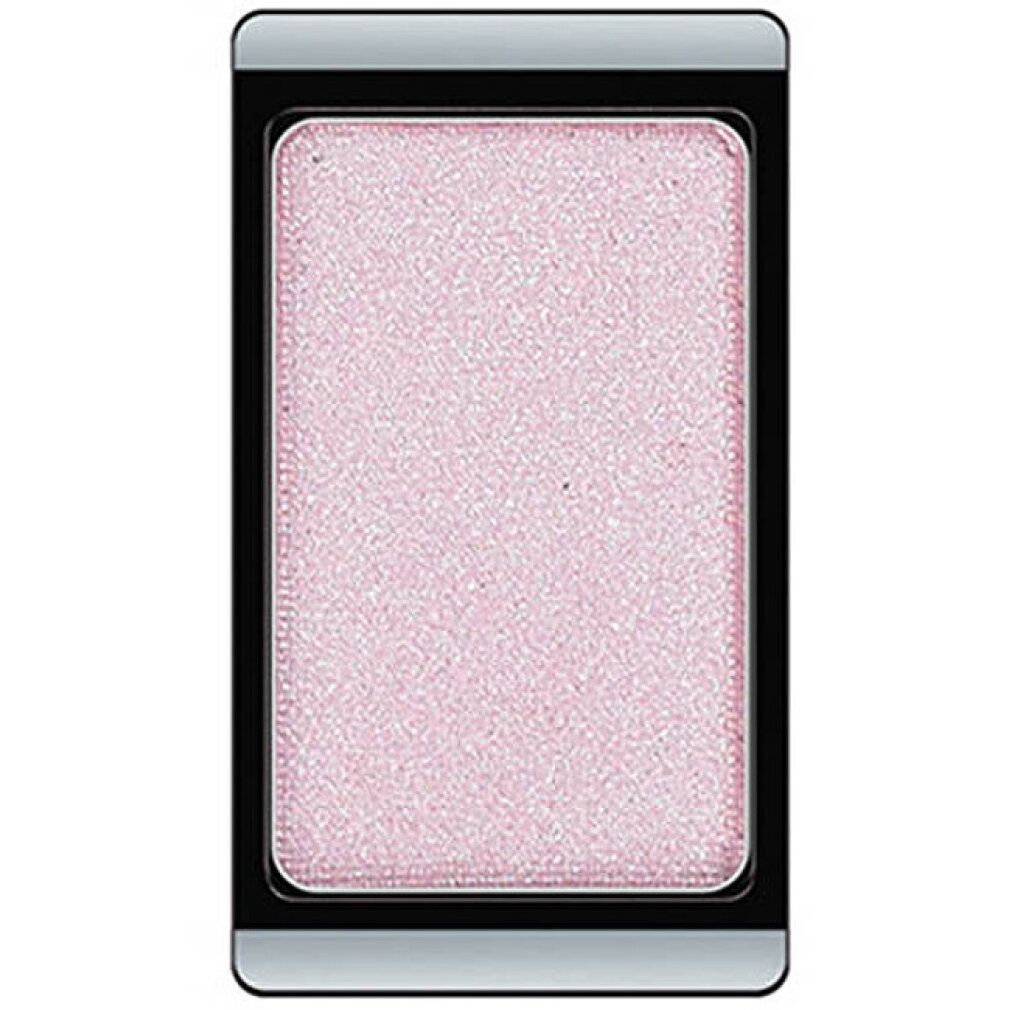 Ombretto Artdeco singolo. Forma rettangolare. Colore rosa con glitter. Cornice nera.