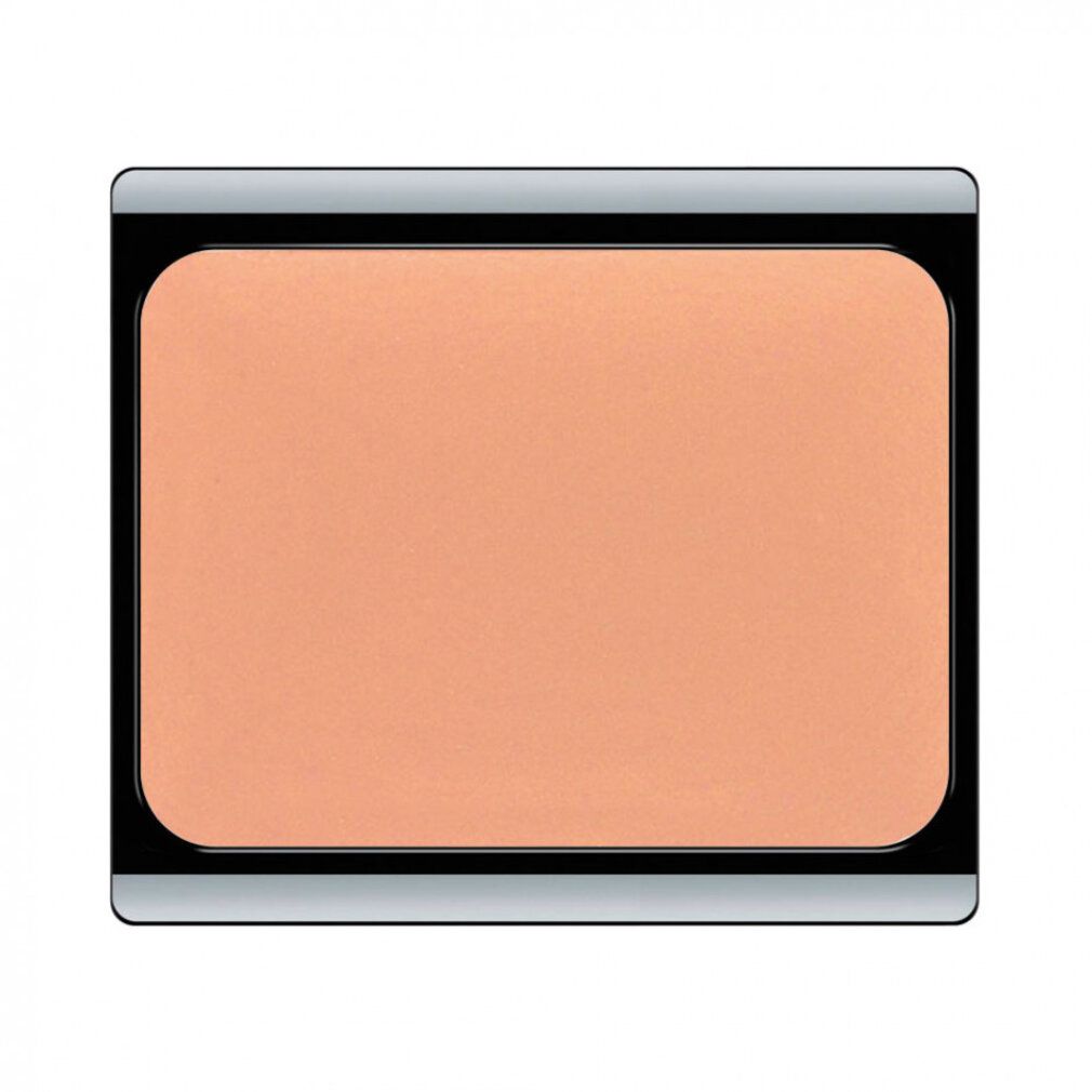 Contenitore rettangolare con Artdeco Camouflage Cream. Cornice nera, bordo argentato.