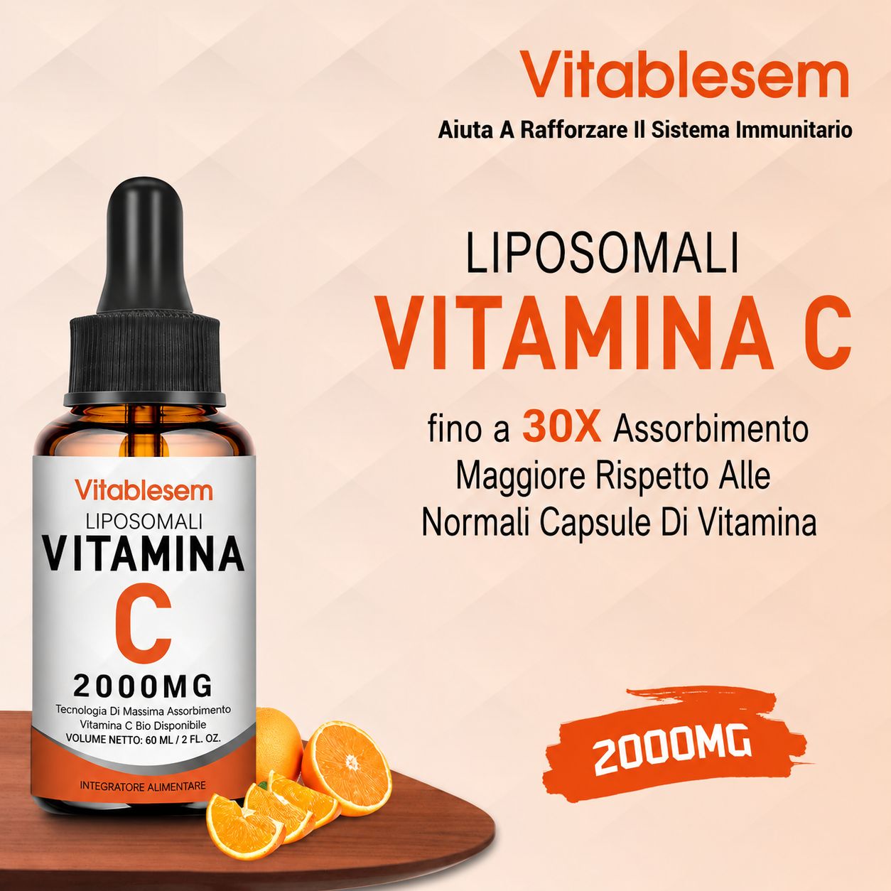 Vitablesem Vitamina C Liposomiale Liquida