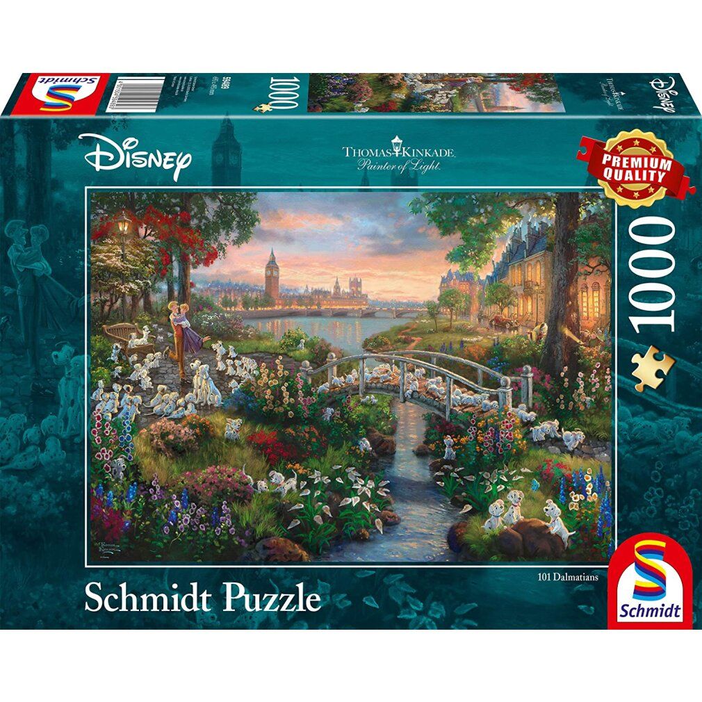 Thomas Kinkade Studios: Pittore di luce - Disney 101 Dalmati (1000 pezzi)