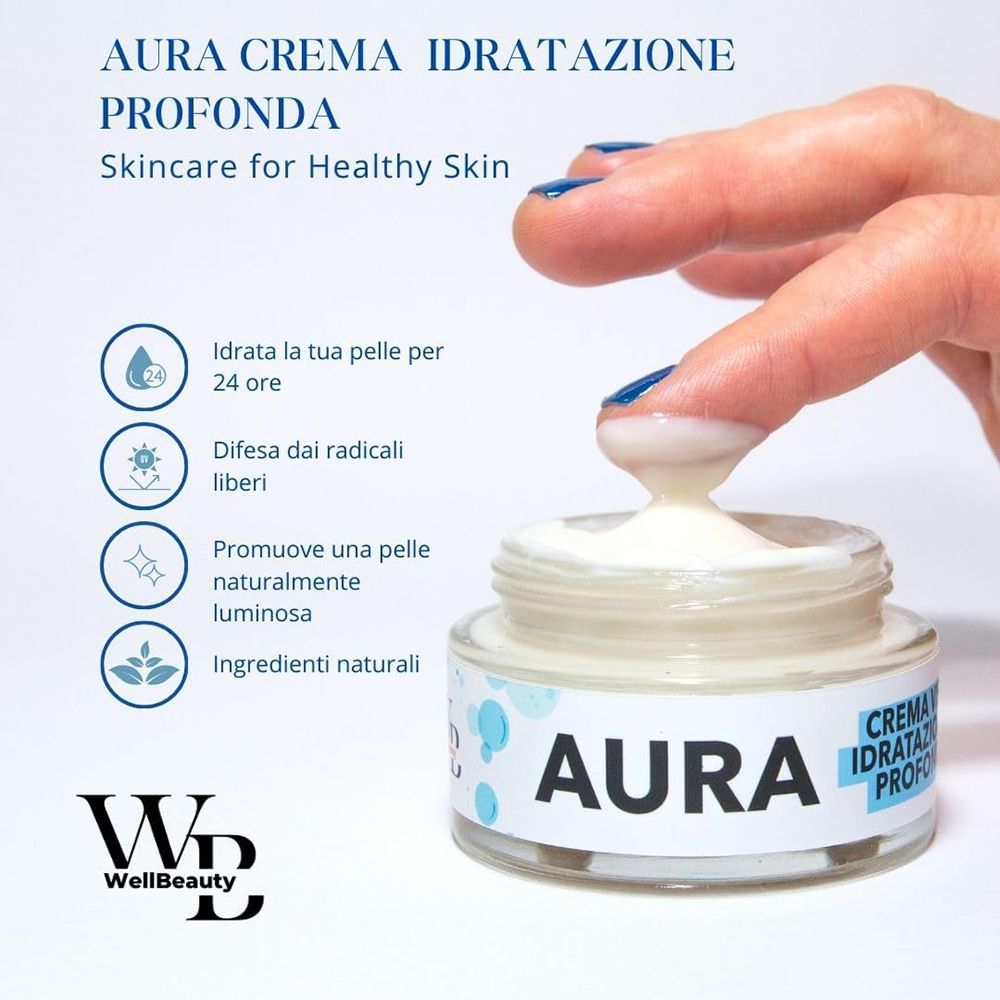 WellBeauty - AURA - Crema Viso Idratazione Profonda