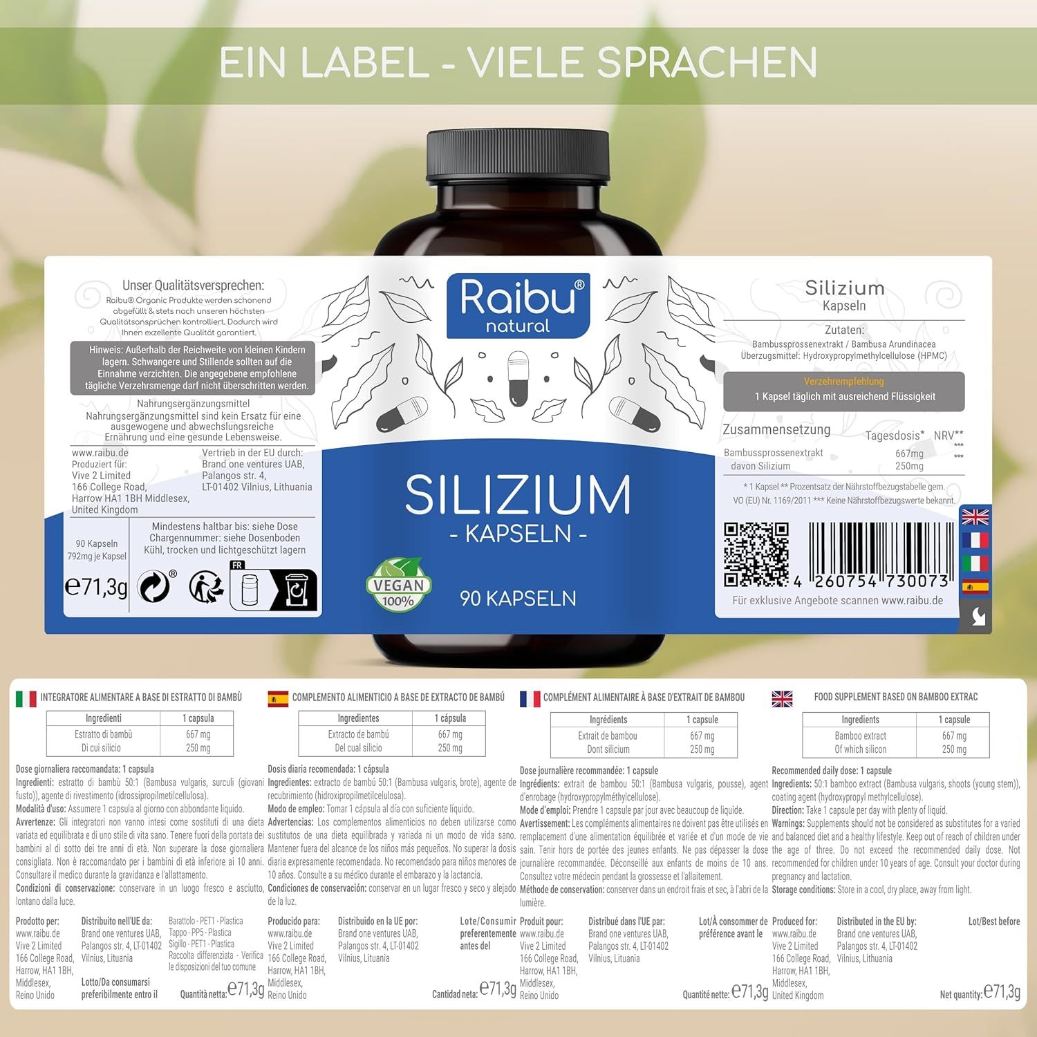 Silicio Capsule Alta Concentrazione - RAIBU