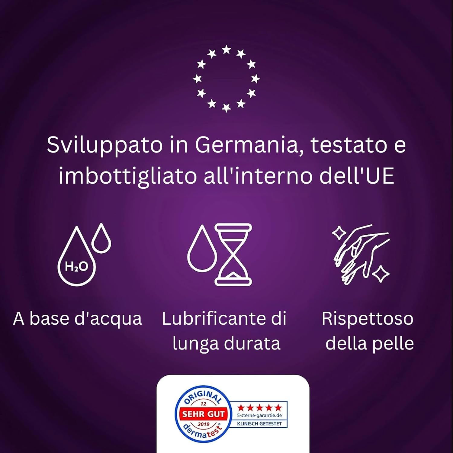 Vibratissimo Play Gel Anal: a base d'acqua, lunga durata, delicato sulla pelle. Sigillo UE.