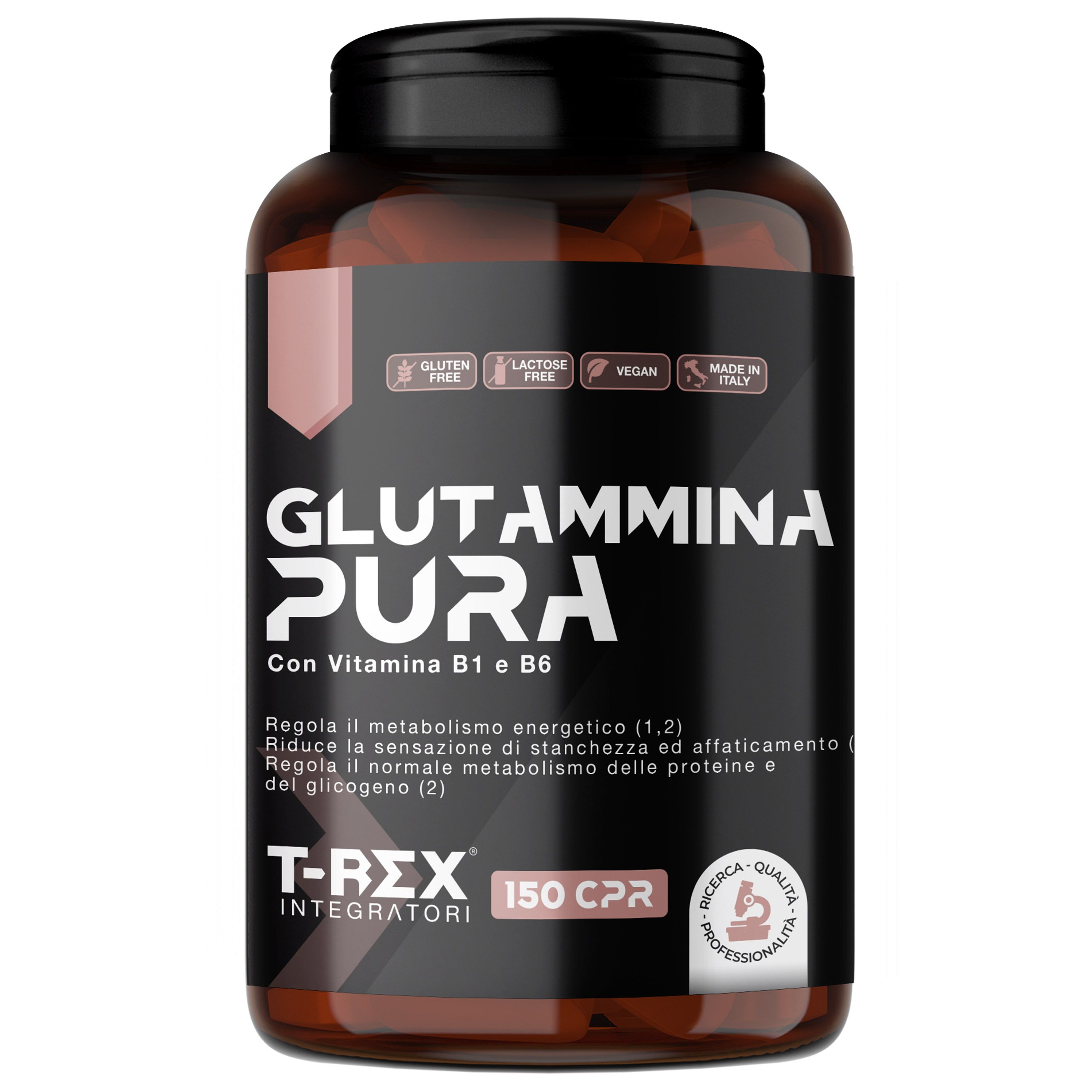 T-Rex Integratori Glutammina 100% pura 150 compresse