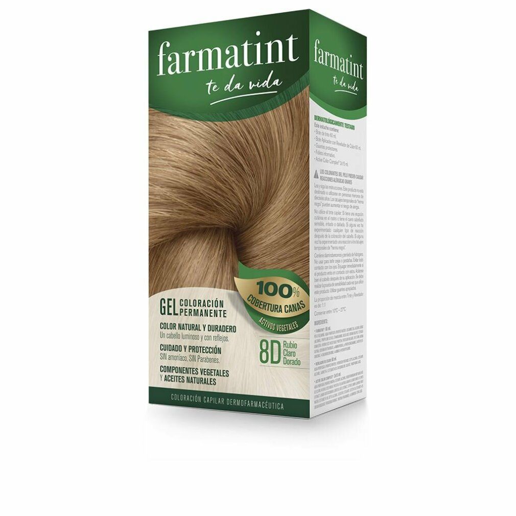 Farmatint Colore Permanente Gel 8d Biondo Chiaro Dorato