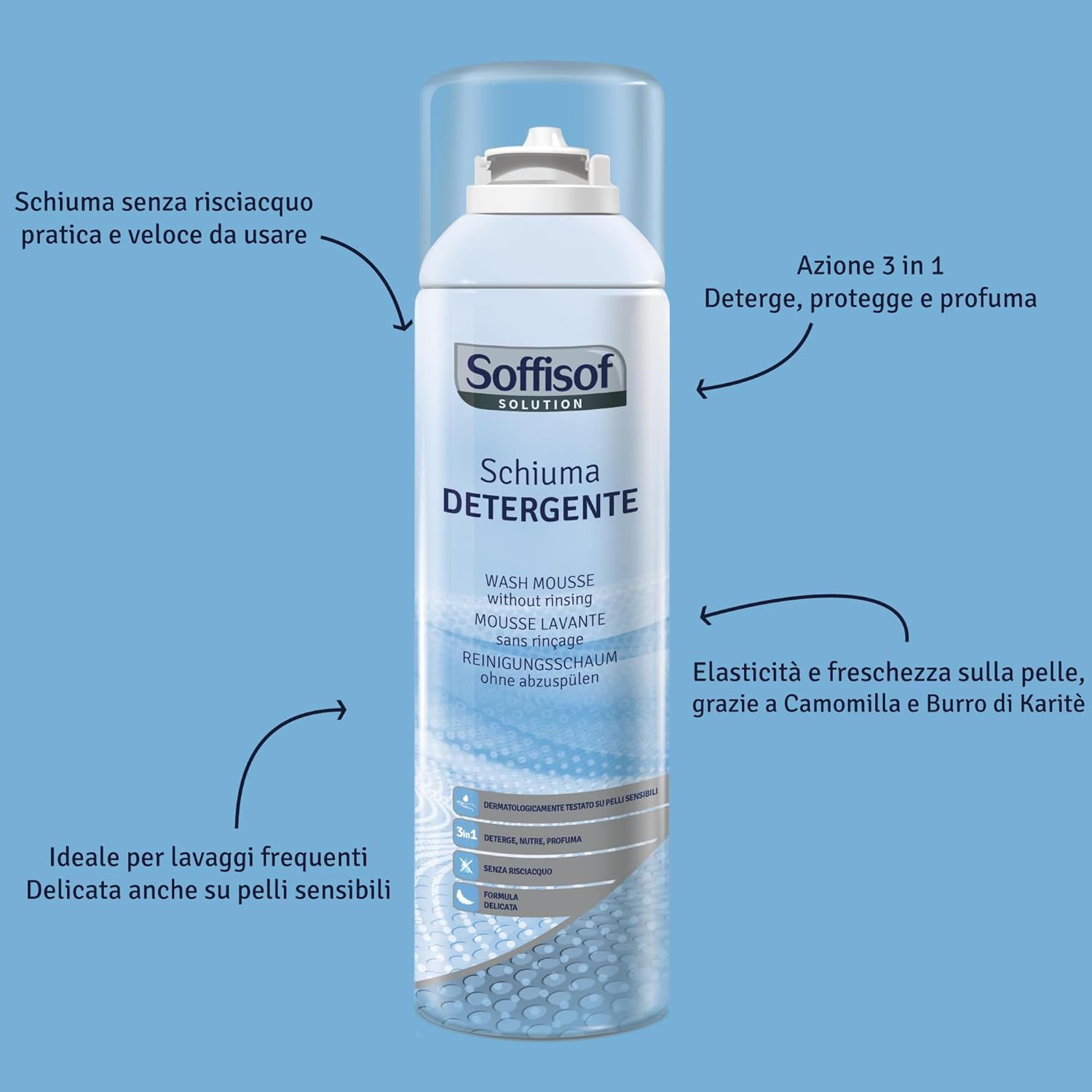 Soffisof Schiuma Detergente Senza Risciacquo