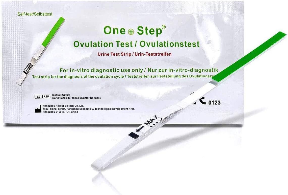 One+Step test di ovulazione con sensibilità ottimale di 20 miu/ml - Test di fertilità per le donne