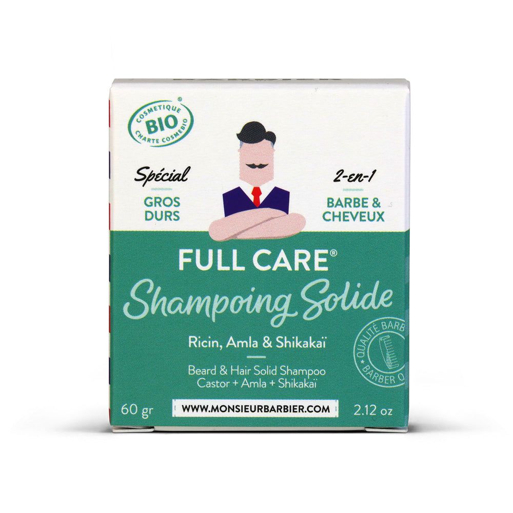 Monsieur BARBIER - Shampoo solido 2 in 1 per capelli e barba da uomo
