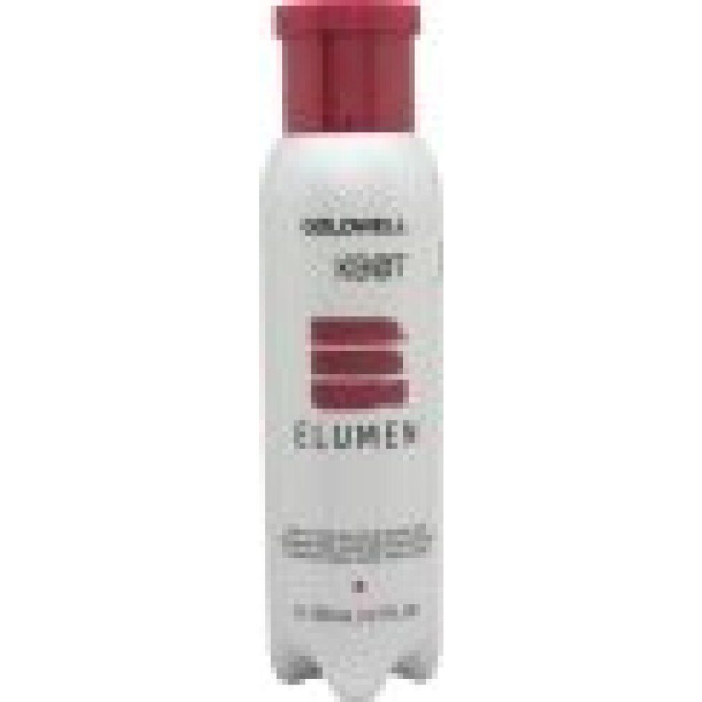 Goldwell Elumen kb@7. Flacone bianco con tappo rosso. Strisce orizzontali rosse e scritta Elumen.