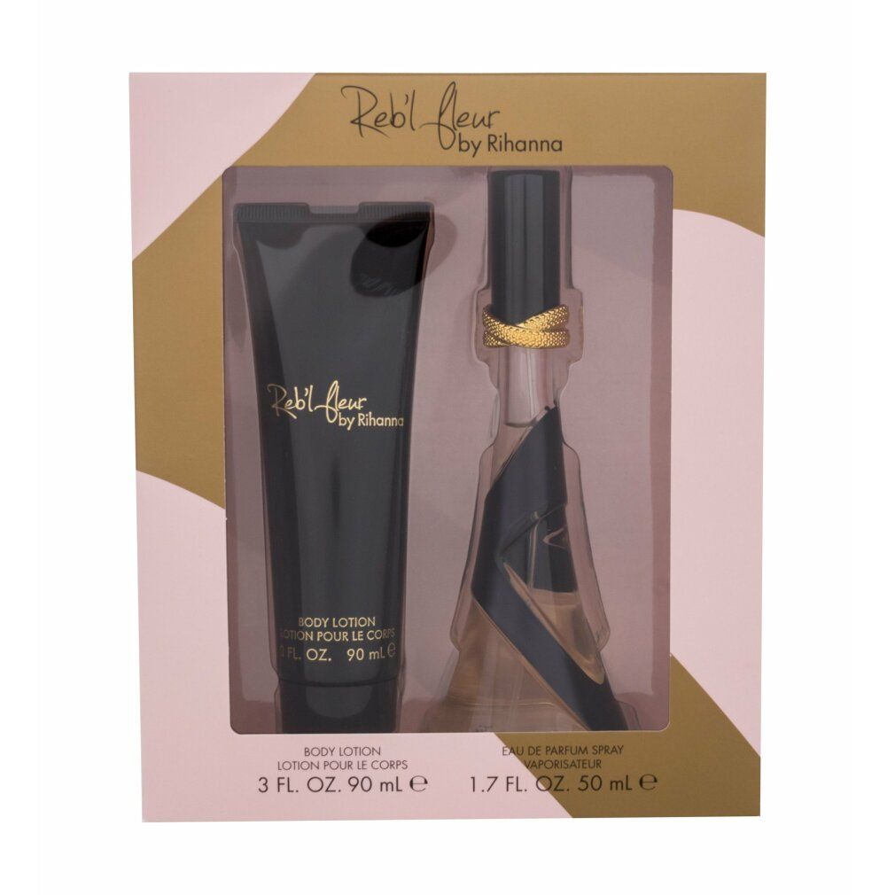 Set regalo Rihanna Reb&#39 l Fleur 50ml Eau De Parfum Spray + 90ml
