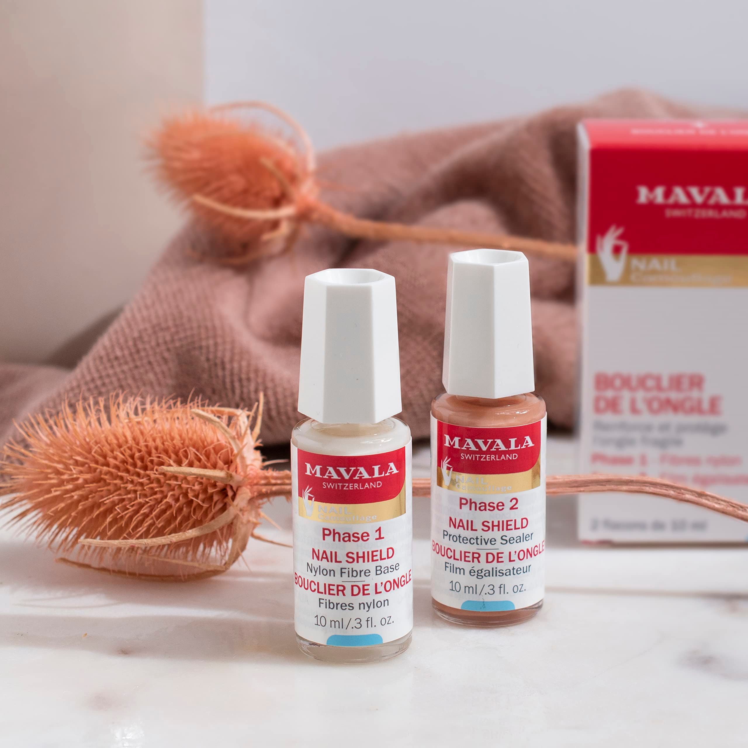 Mavala Smalto Protettivo per Unghie - Kit 2 Flaconi da 10 ml