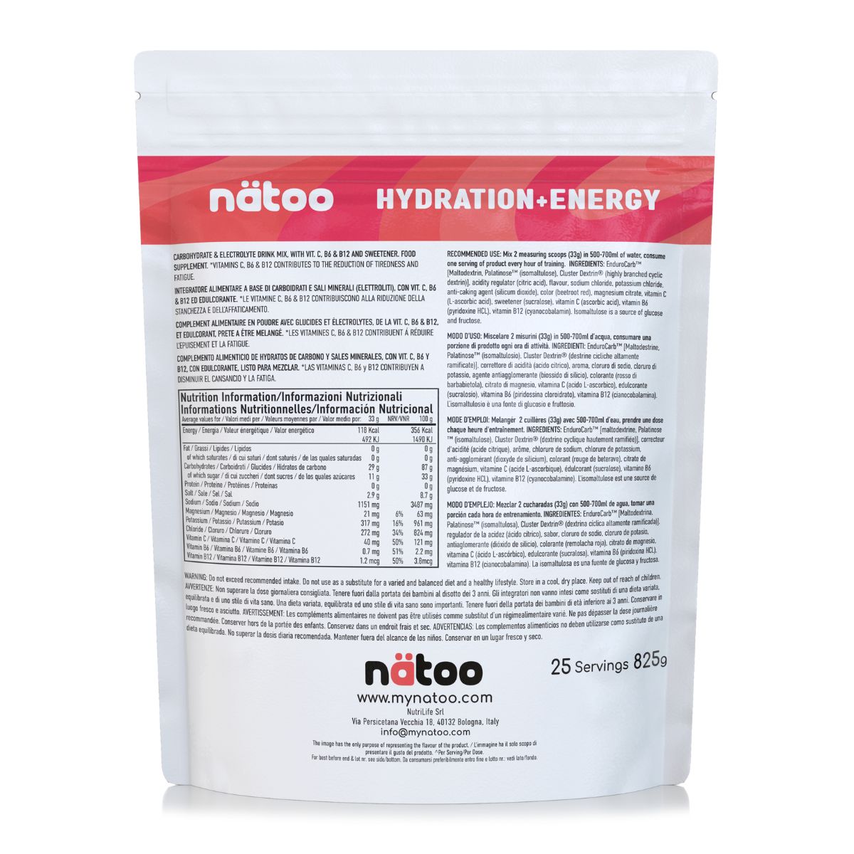 Natoo Hydra Bevanda Elettrolitica gusto Pink Grapefruit