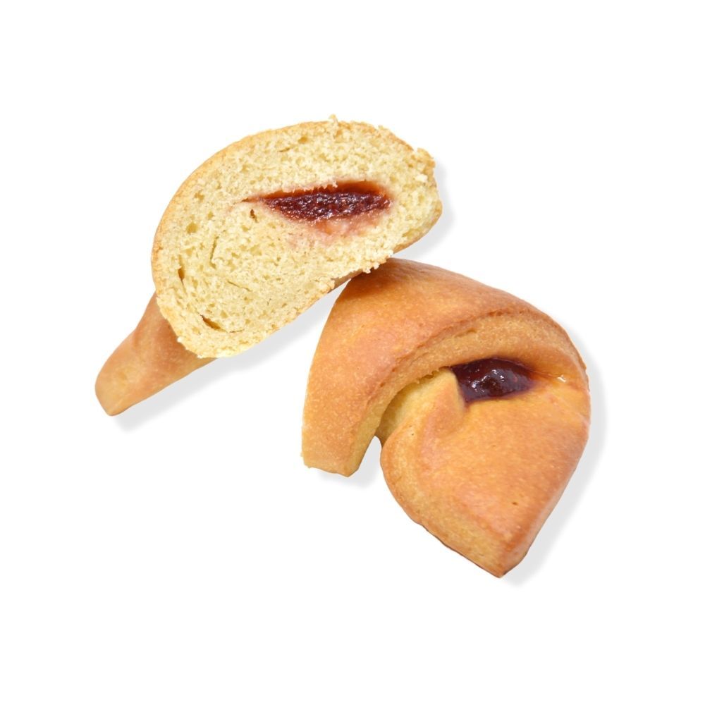 Brioche con marmellata alla ciliegia senza lattosio e Senza glutine - Belli Freschi