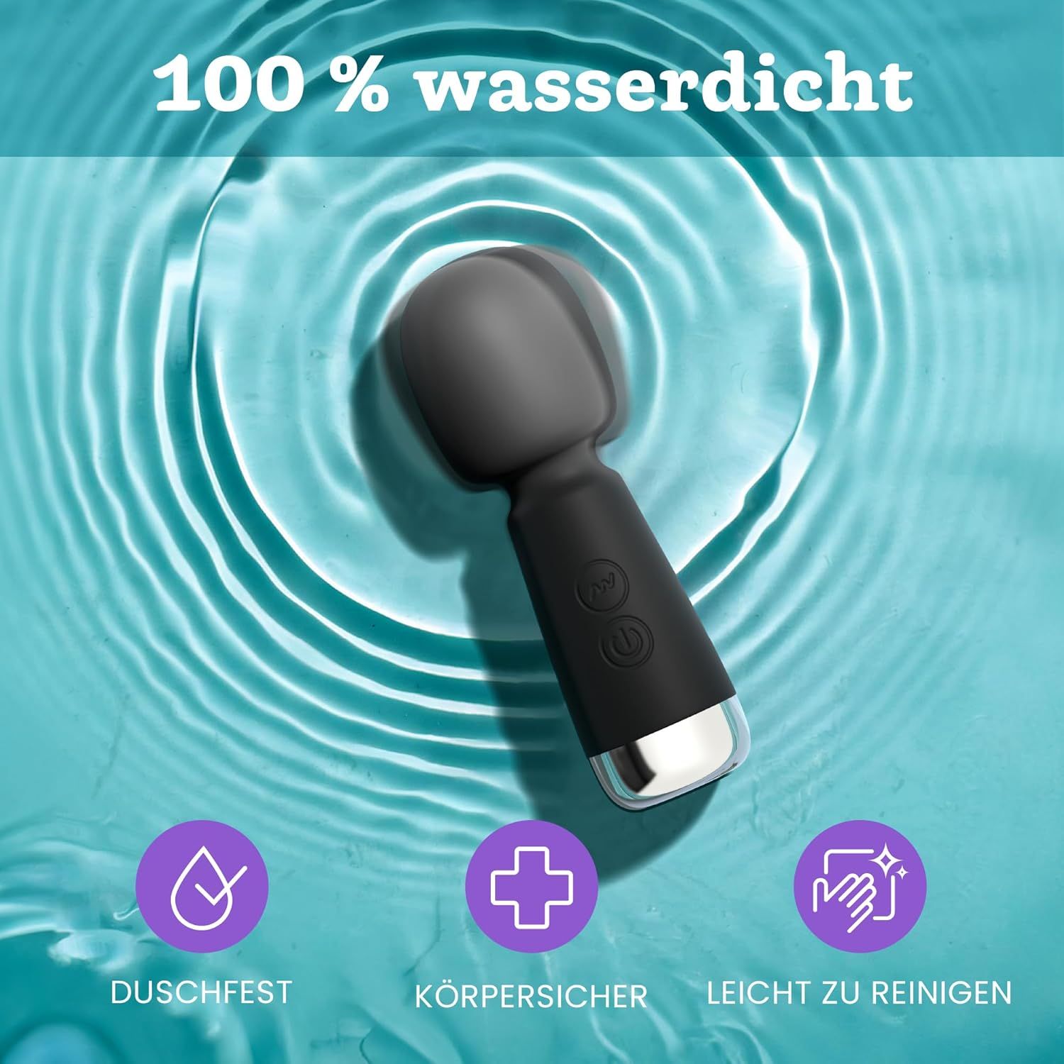 Oliver James Bullet Mini Vibratore, colore nero