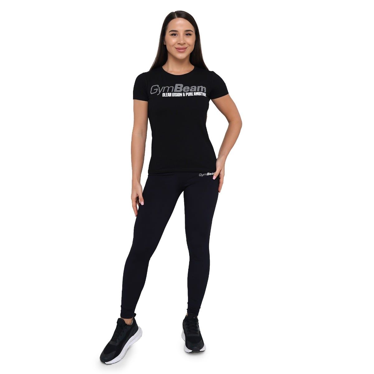 GymBeam T-shirt donna Pure Ambition slim nera