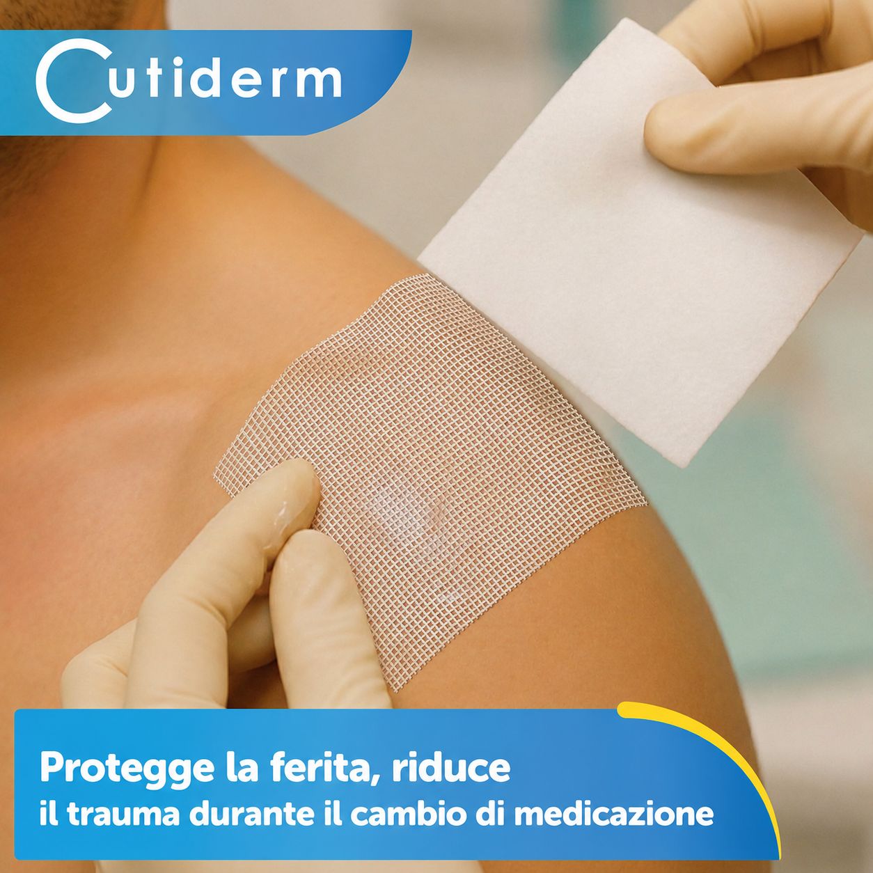 Compresse sterile in garza paraffinata 7,5 cm x 7,5 cm Cutiderm