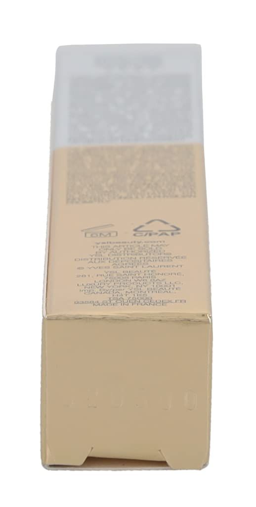 Confezione del mascara. Dorata con coperchio trasparente. Testo e logo visibili.