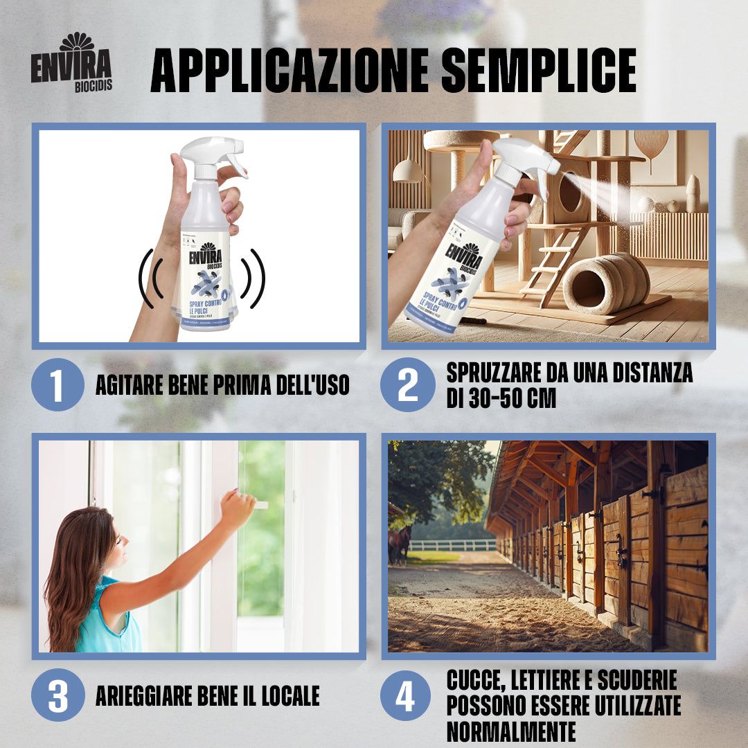 Envira Spray Contro le Pulci