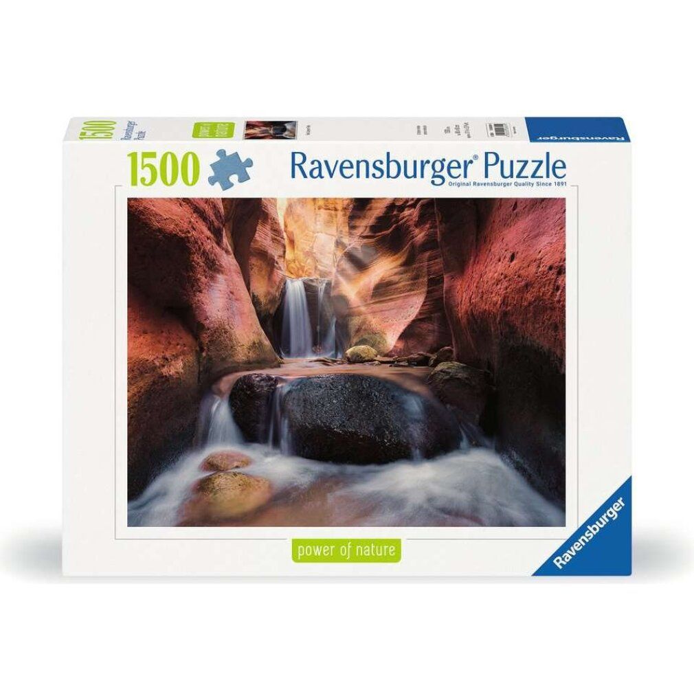 Potere del puzzle della natura La cascata nel Red Canyon (1500 parti)