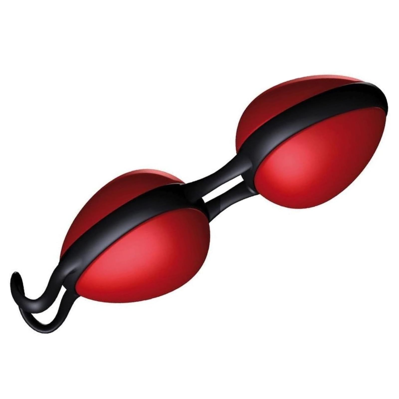 Due sfere rosse collegate da una fascia nera, per l'allenamento del pavimento pelvico.