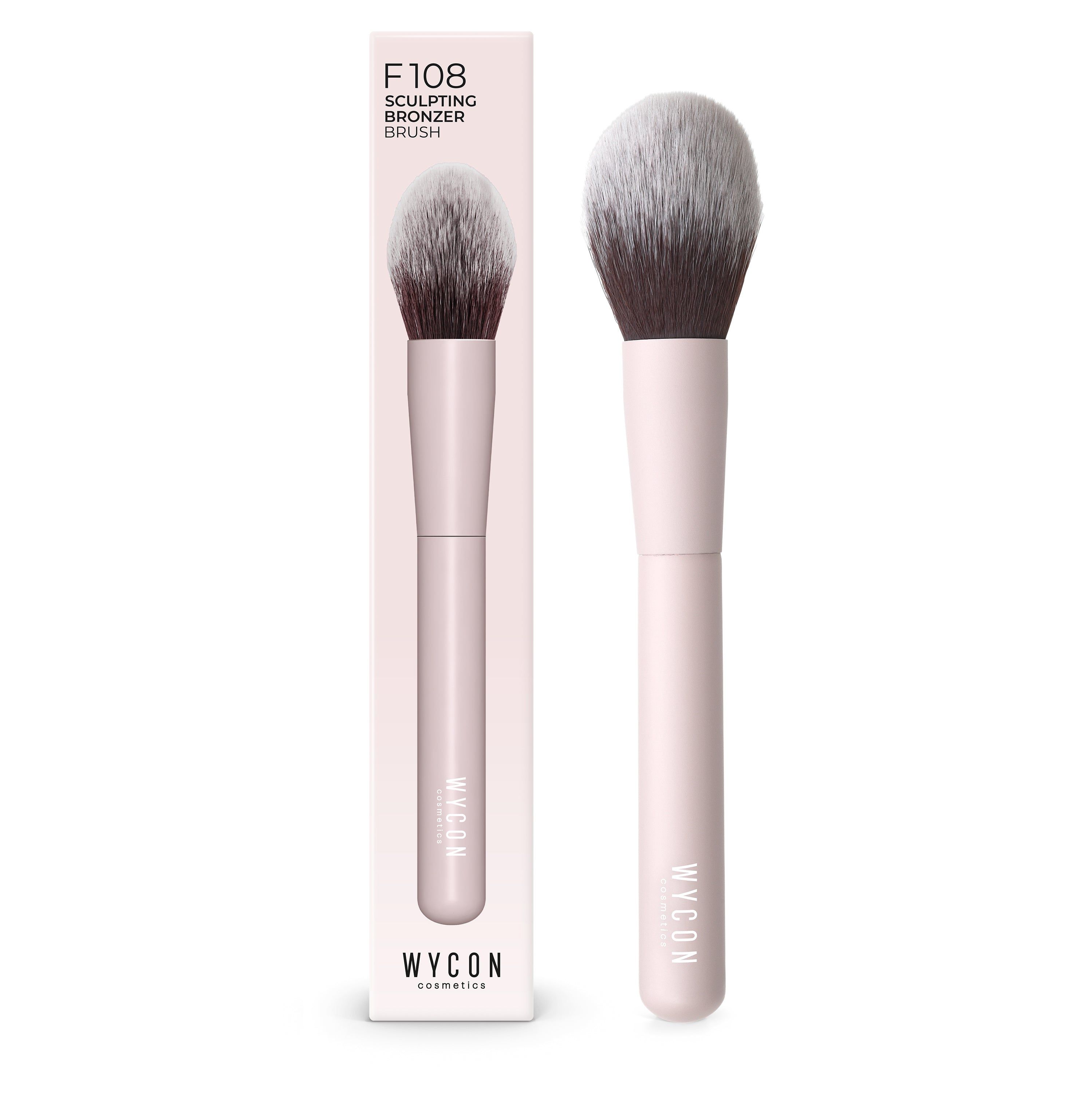 WYCON cosmetics F108 SCULPTING BRONZER Pennello viso per l'applicazione di prodotti in polvere