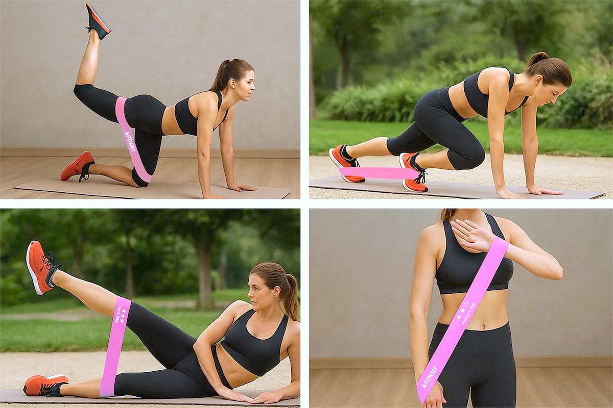 Elastici Fitness Rosa - kit 3 pezzi