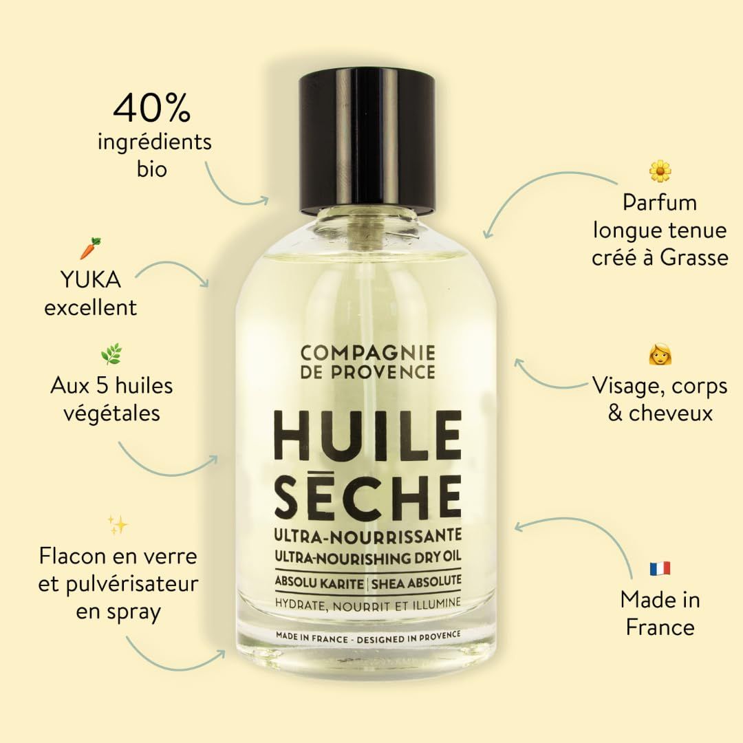 Compagnie De Provence Olio secco ultra nutriente al Karité 100ml