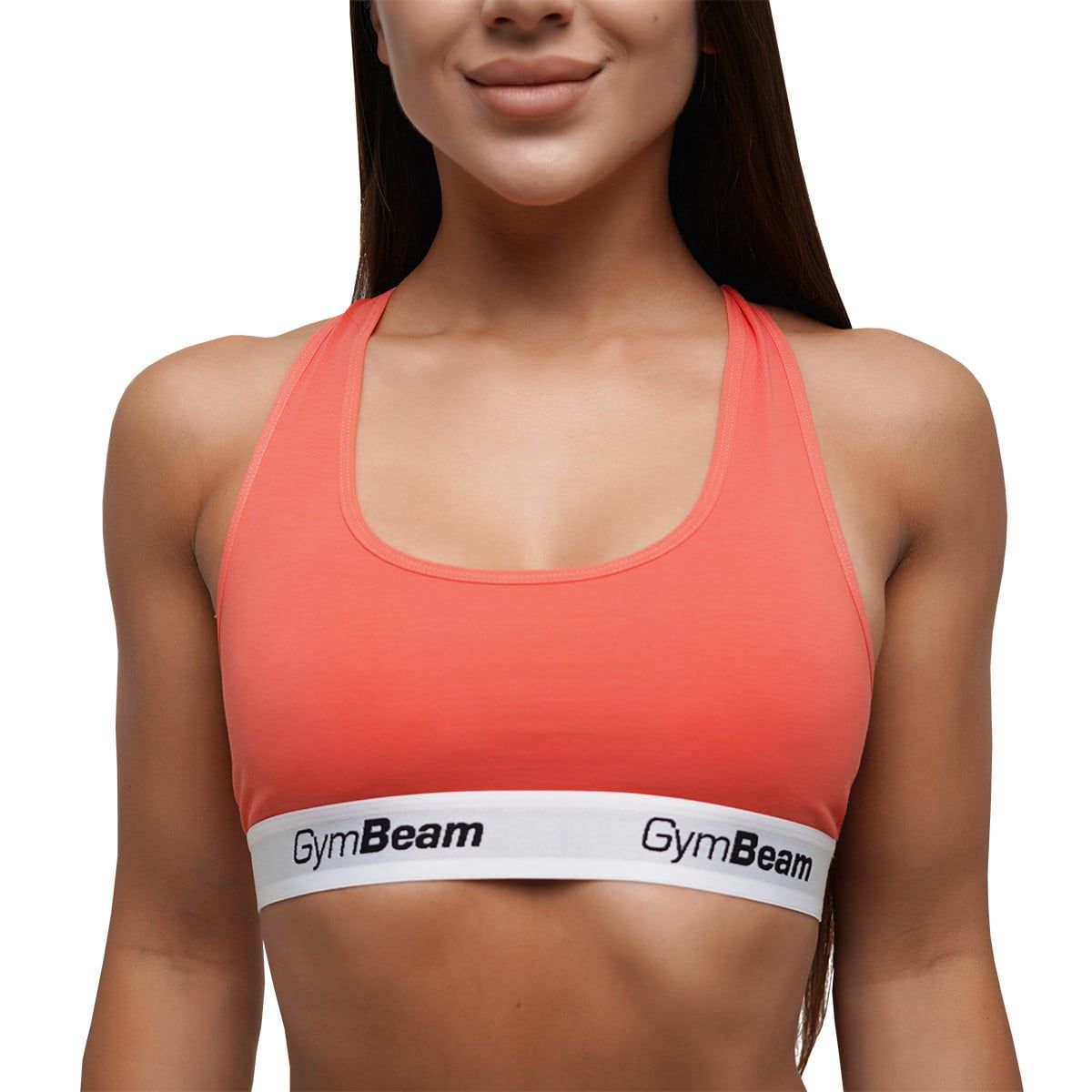 GymBeam Bralette donna con spalline larghe Strawberry Red