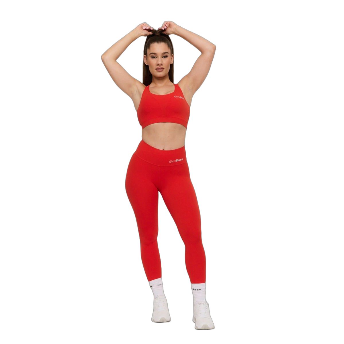 GymBeam Reggiseno sportivo donna BEAT con spalline incrociate Tangerine