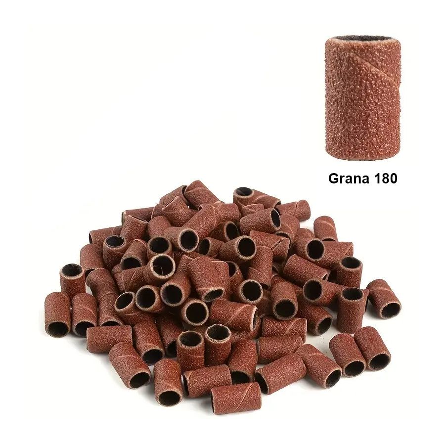 LCI Cosmetics - Cilindretti leviganti per fresa unghie LCI - grana 180