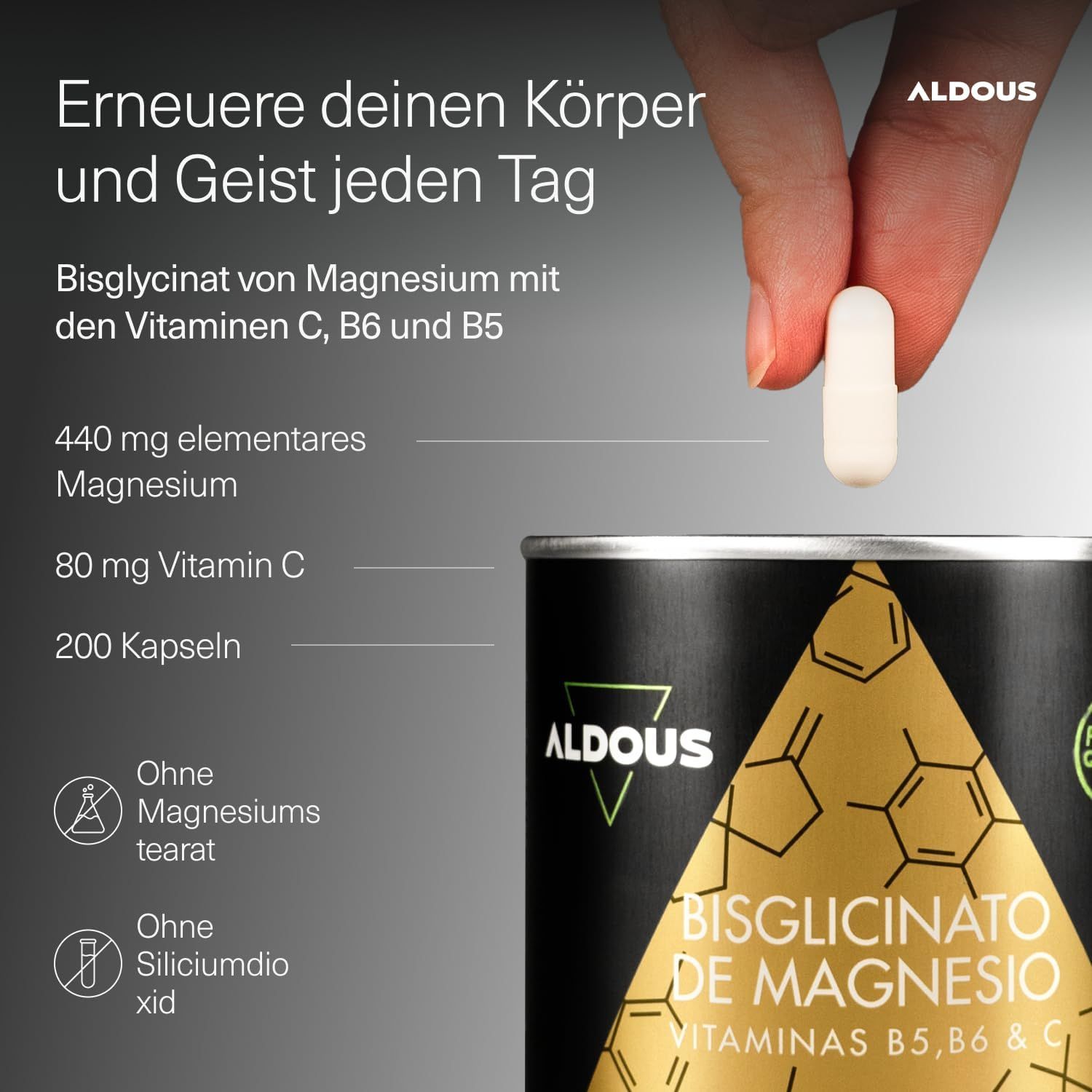 Aldous Capsule di Magnesio Bisglicinato