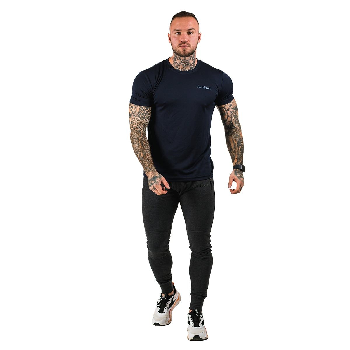 GymBeam T-shirt uomo TRN regular blu navy