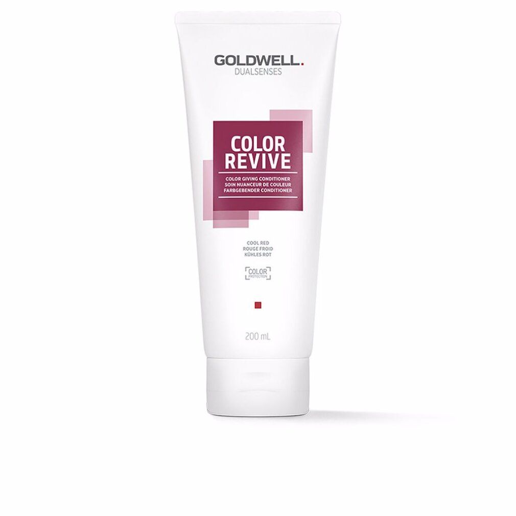 Tubo bianco Goldwell Dualsenses Color Revive. Scritta: COLOR REVIVE, Color-Giving Conditioner. 200 ml.