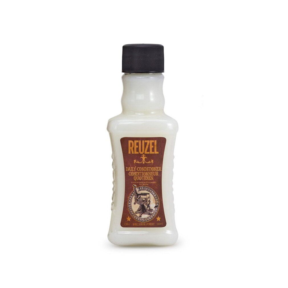 Flacone Reuzel Daily Conditioner con tappo nero.