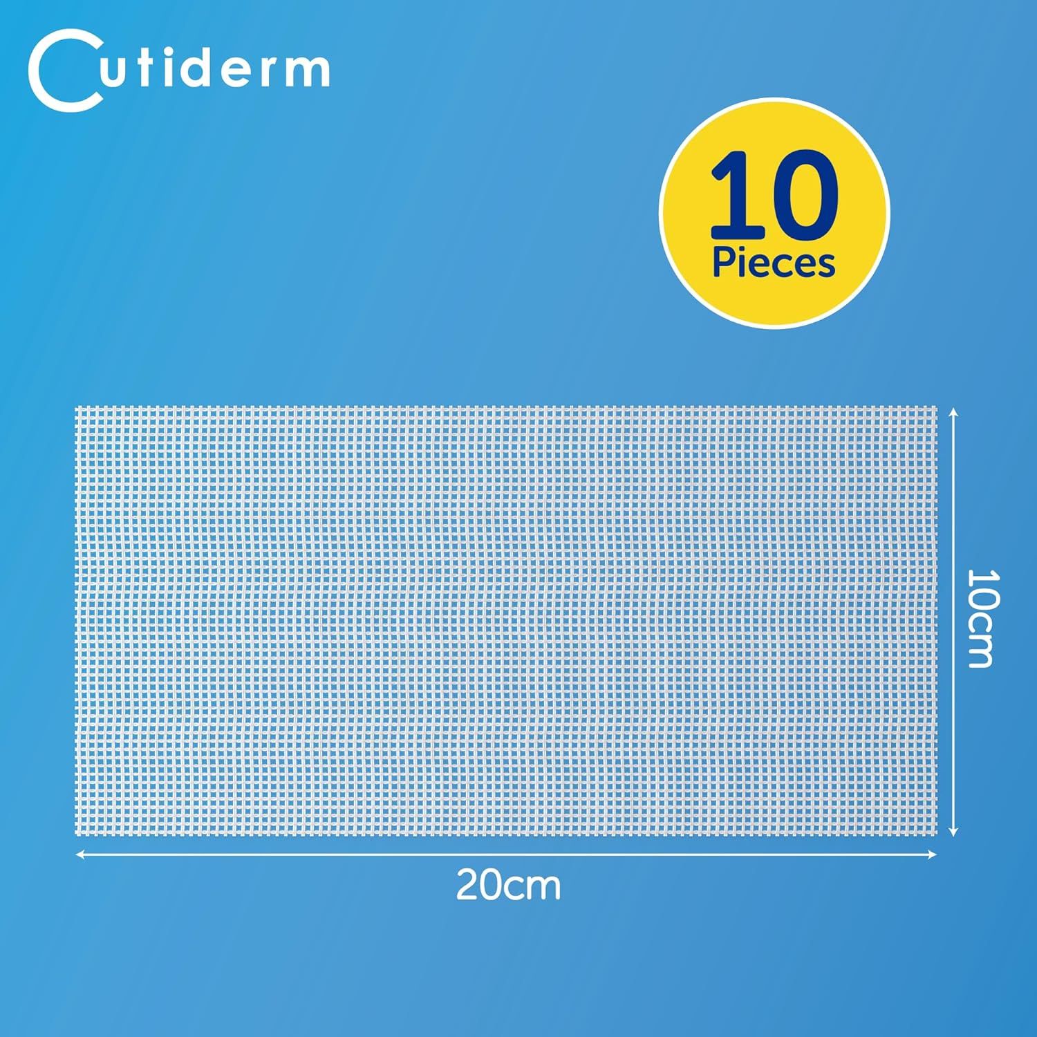 Compresse sterile in garza paraffinata 10 cm x 20 cm Cutiderm