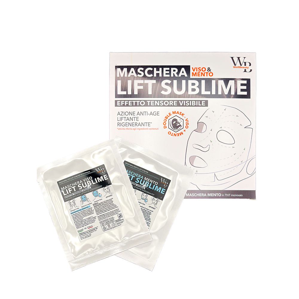 WellBeauty - Maschera Viso e Mento Liftante in Tessuto HydroLyo