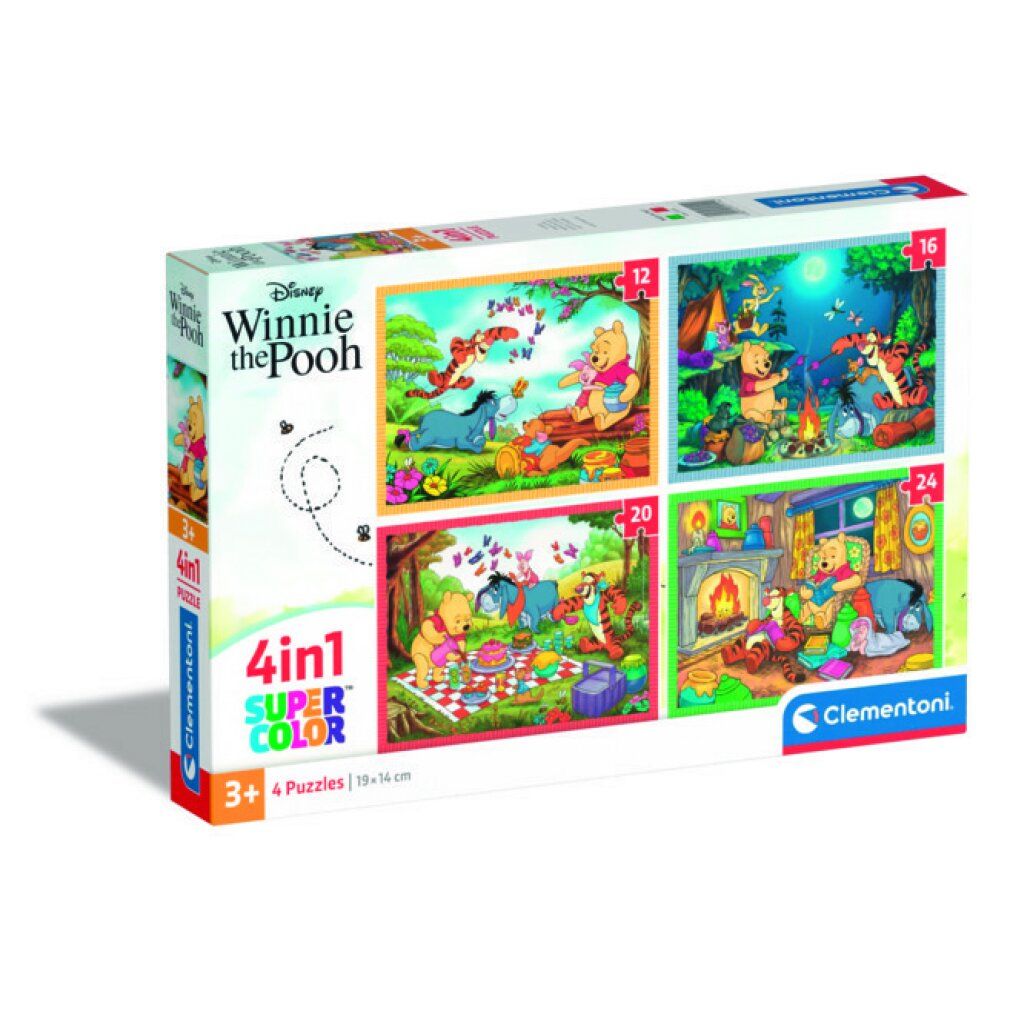 clementoni Puzzle Winnie the Pooh 4in1 (12+16+20+24 pezzi)
