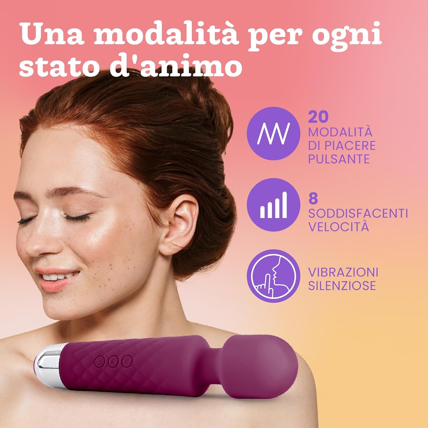 Oliver James Vibratore per donne – Silenzioso e potente, colore viola