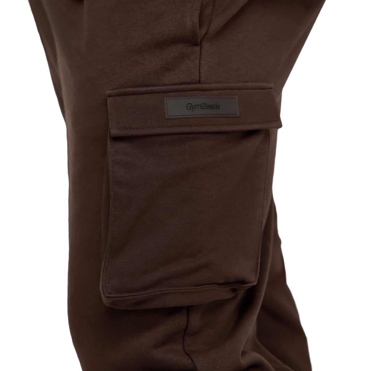 GymBeam Pantaloni sportivi uomo Utility regular cargo marroni con tasche