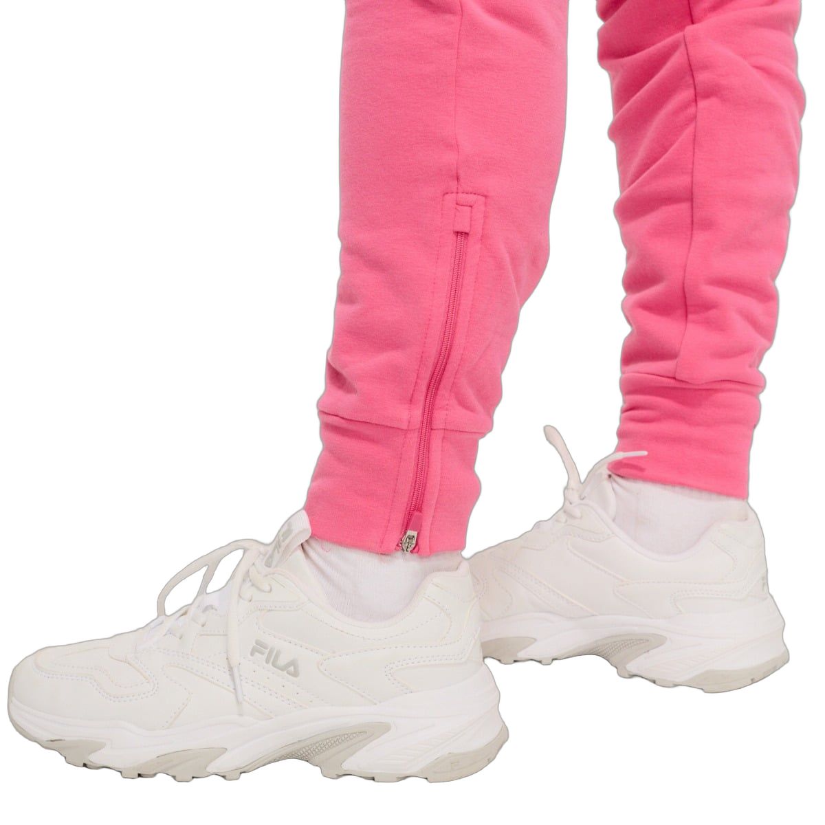 GymBeam Pantaloni tuta donna Limitless Dragonfruit slim con cordoncino