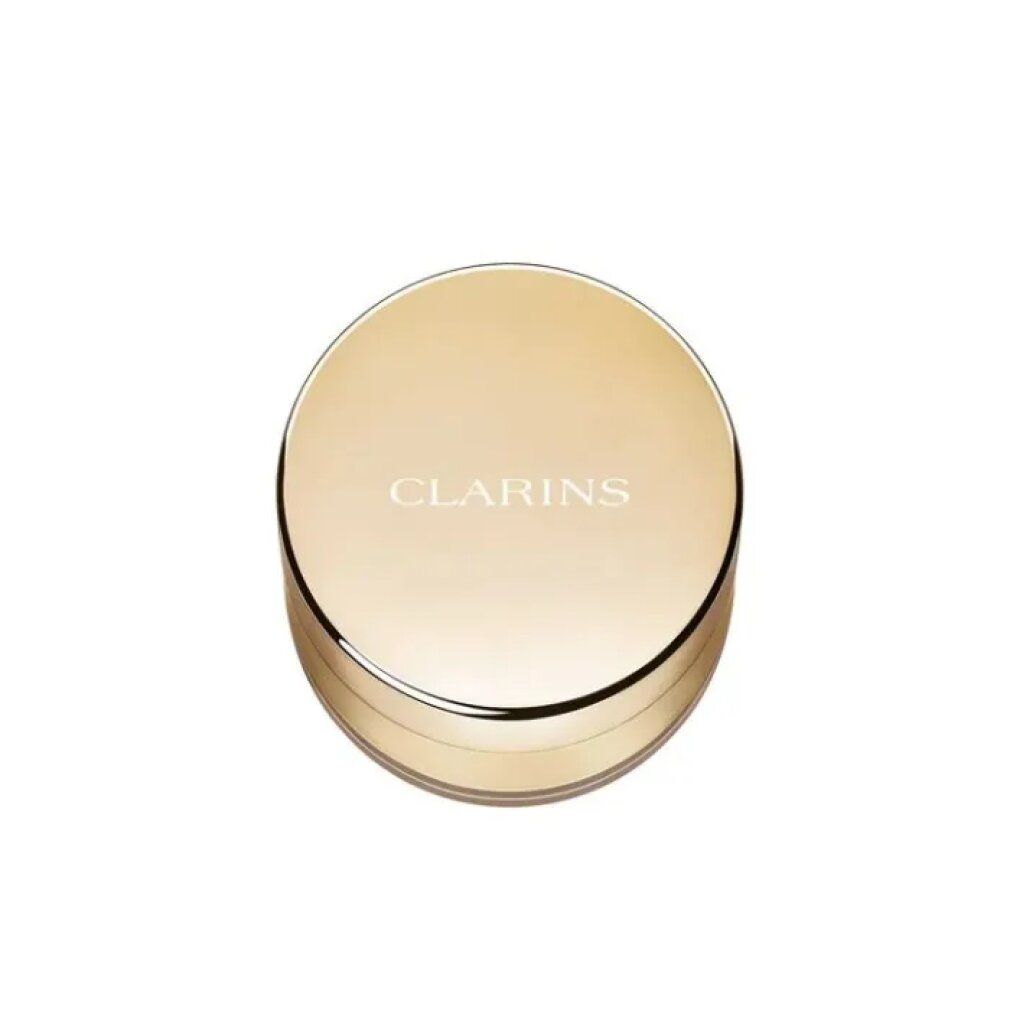 Clarins Ever Matte Loose Powder, tonalità 01. Contenitore dorato con scritta.