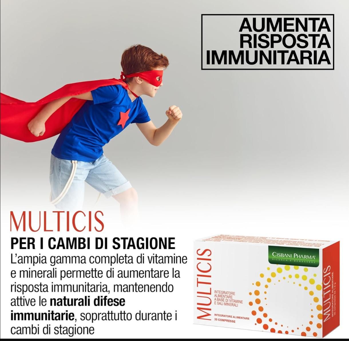 Cisbani Pharma Multicis - Integratore alimentare a base di vitamine e sali minerali
