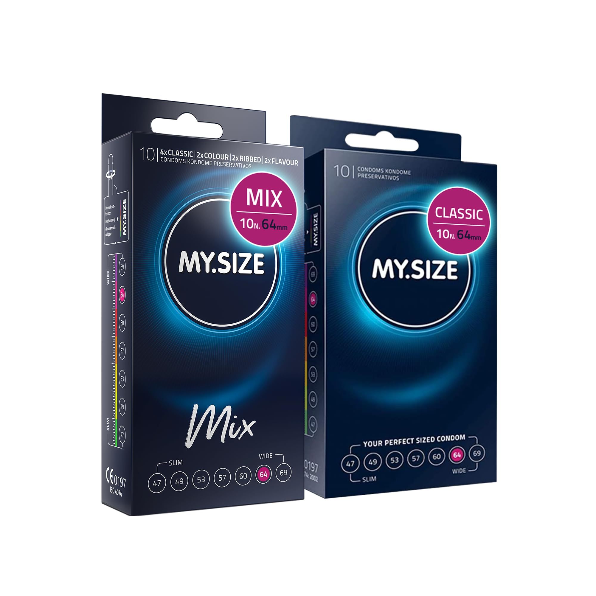 MY.SIZE Mix Set Preservativi Taglia 6 64mm