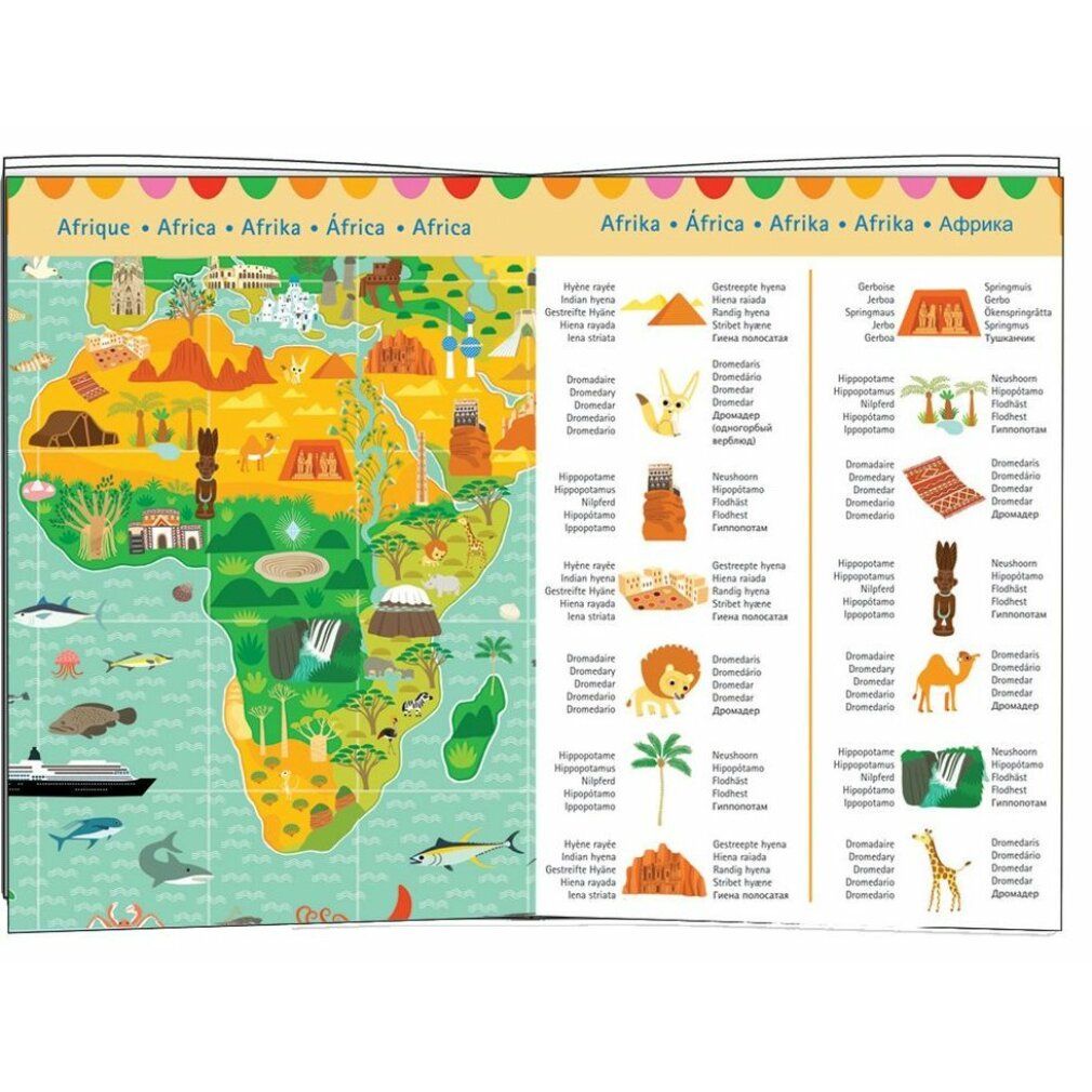 djeco Puzzle di osservazione: il giro del mondo 200 pezzi