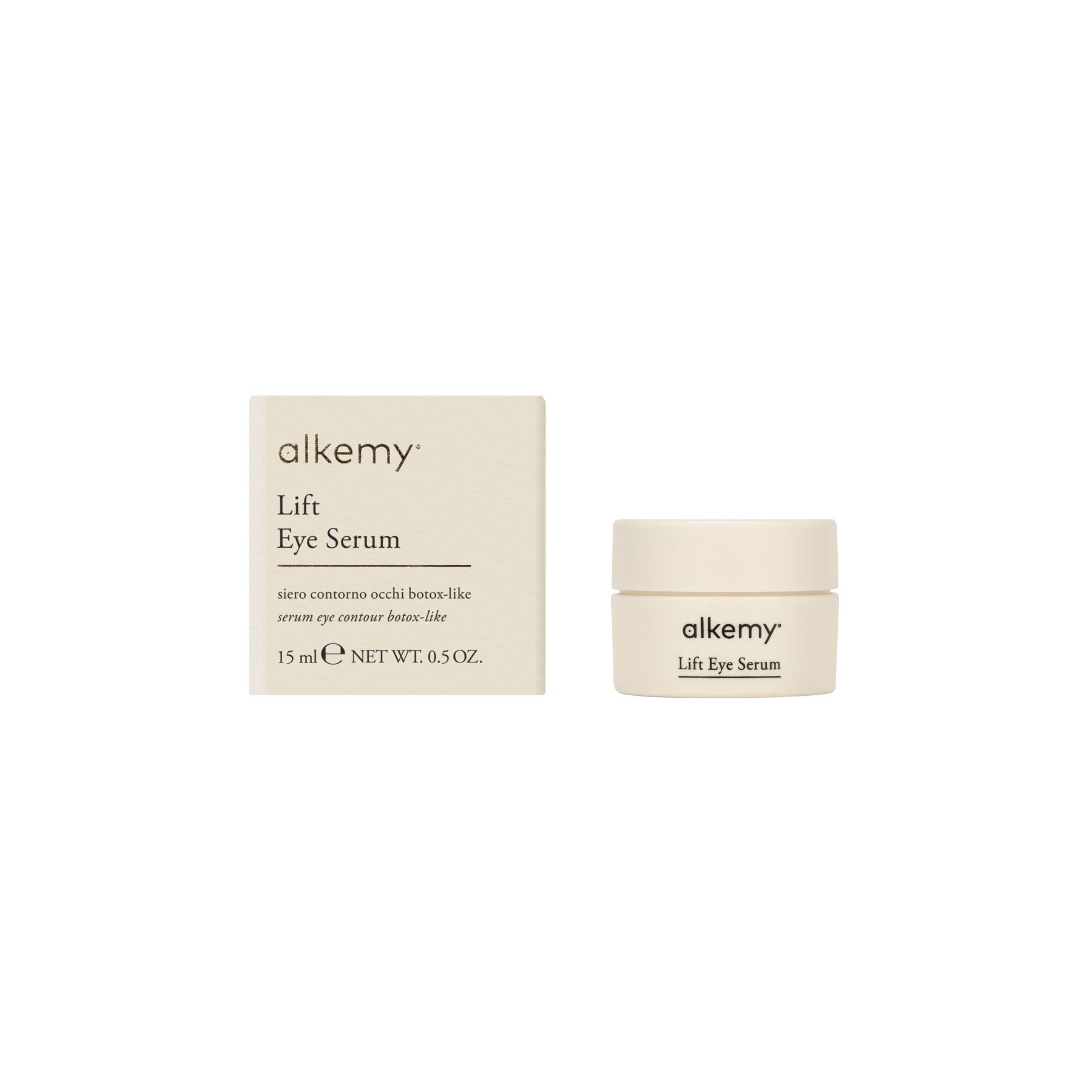 Alkemy Crema Contorno Occhi Antirughe e Idratante, effetto Lifting e occhi Stanchi per Borse