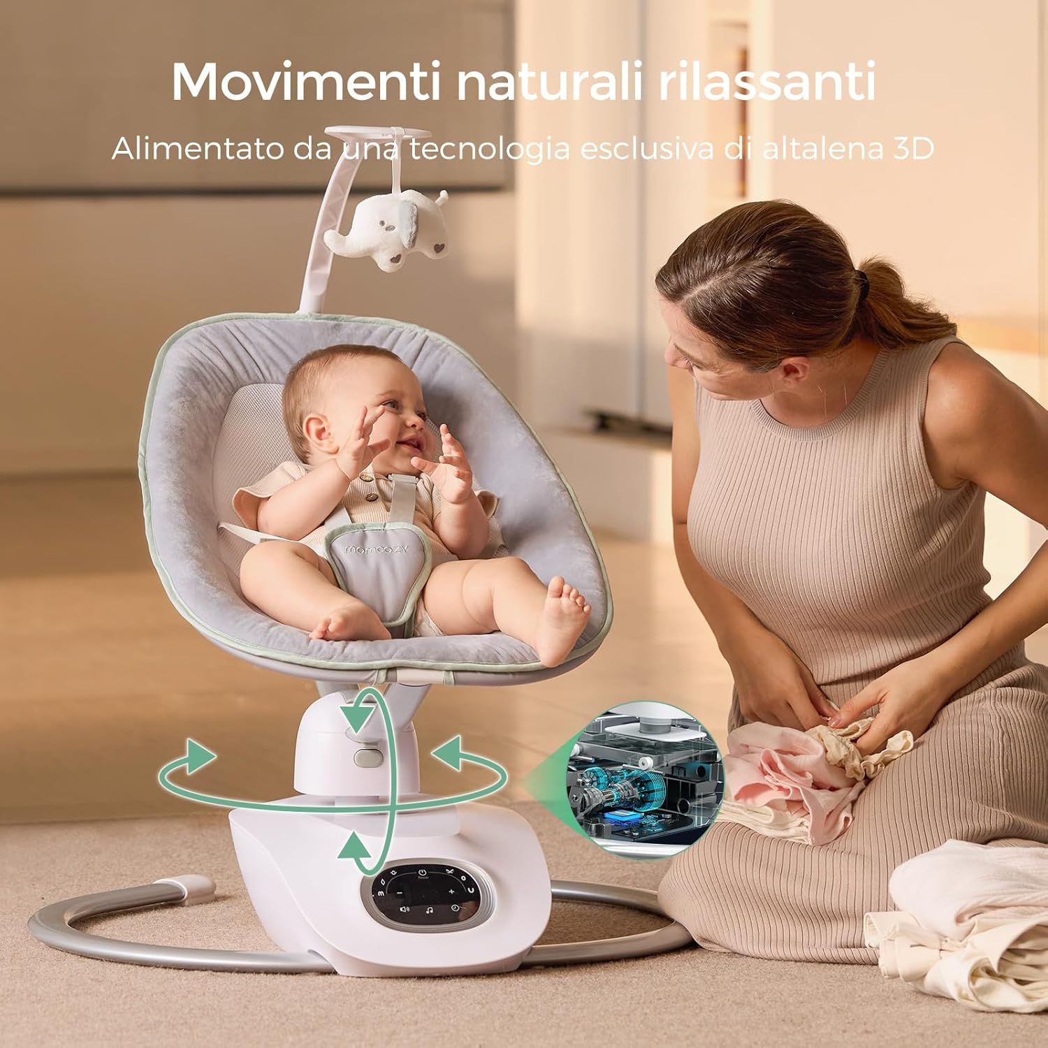 Sdraietta per bambini Momcozy CocoSway