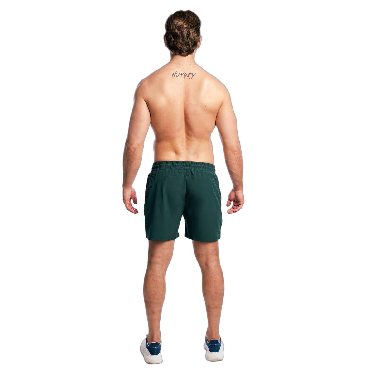 GymBeam Pantaloncini uomo regular, vita elasticizzata, tasche zip modello Forest